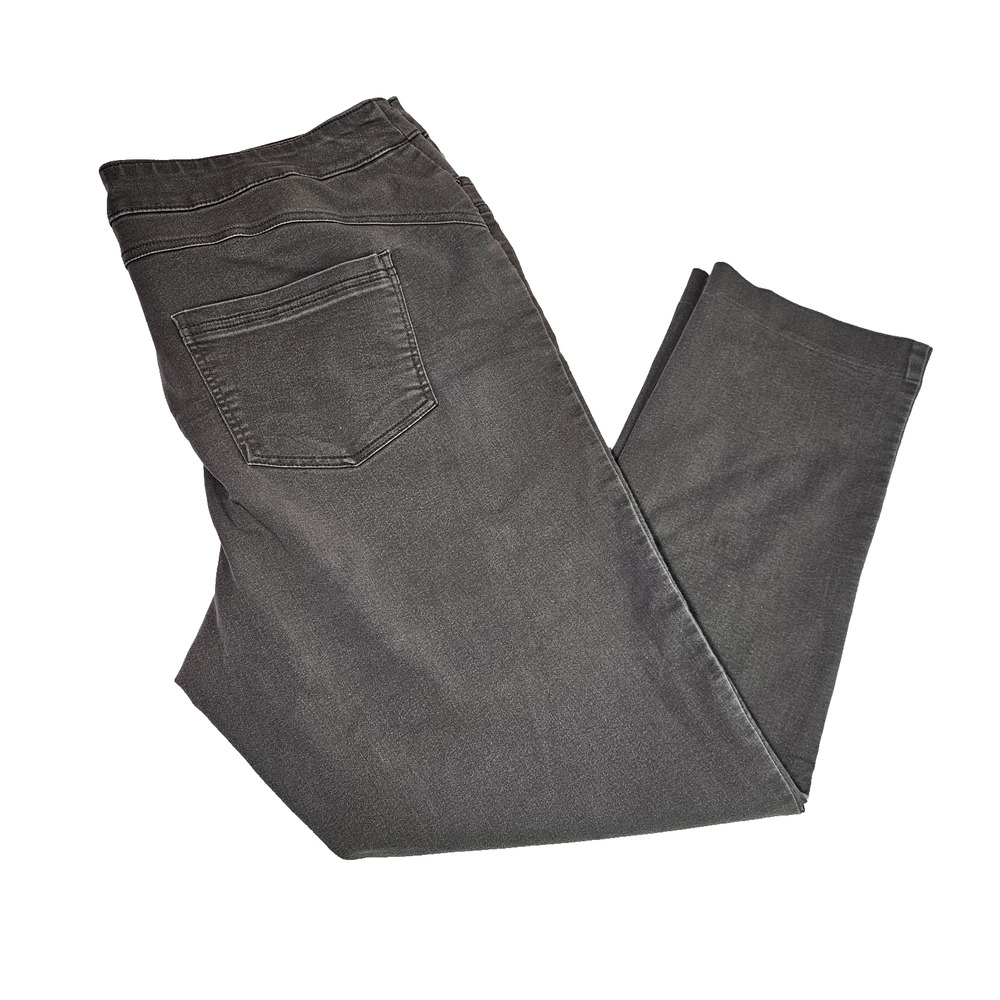 CJ Banks Women's Pants Size 18W Taupe Pockets Stretch Zip Casual Stretch Plus